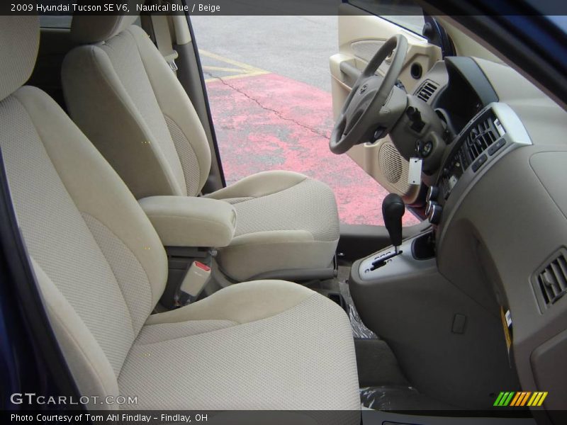 Nautical Blue / Beige 2009 Hyundai Tucson SE V6