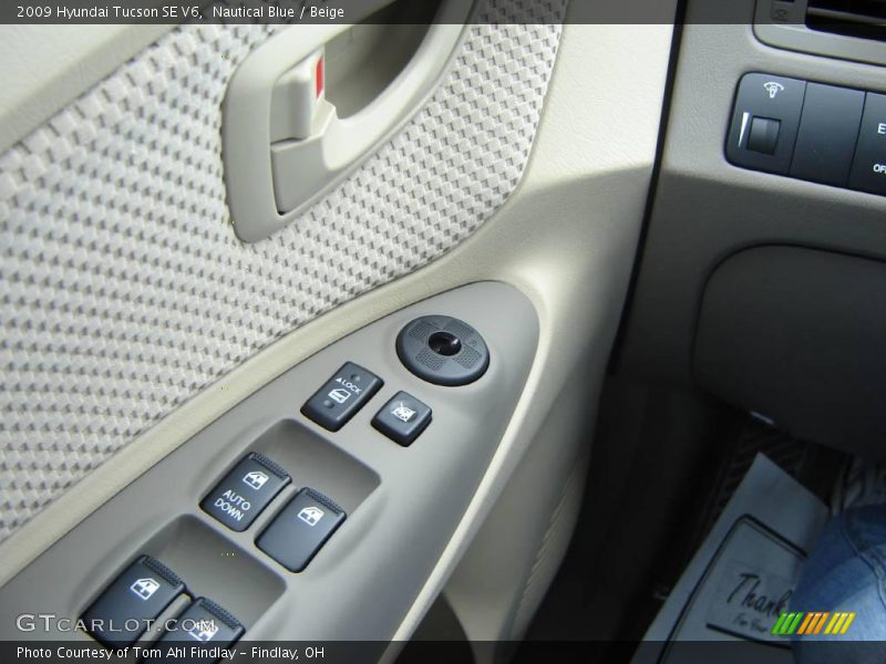 Nautical Blue / Beige 2009 Hyundai Tucson SE V6