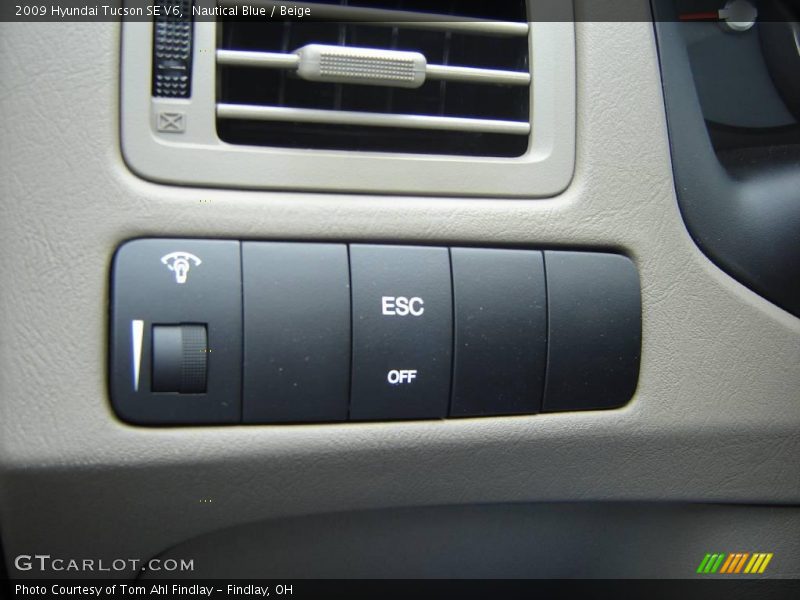 Nautical Blue / Beige 2009 Hyundai Tucson SE V6