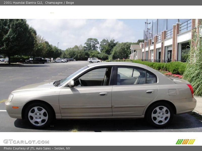 Champagne / Beige 2001 Hyundai Elantra GLS