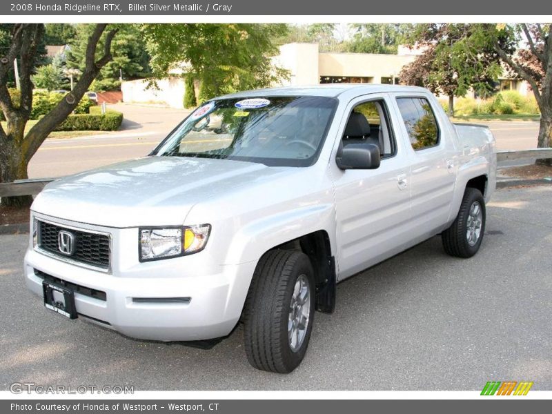 Billet Silver Metallic / Gray 2008 Honda Ridgeline RTX