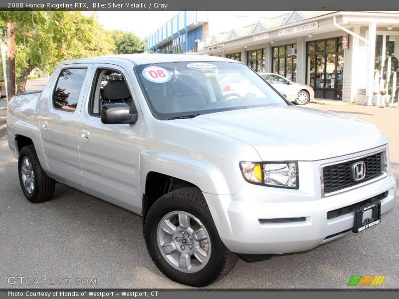 Billet Silver Metallic / Gray 2008 Honda Ridgeline RTX