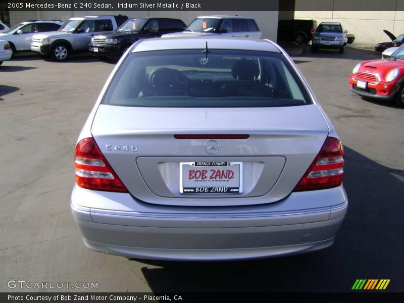 Iridium Silver Metallic / Black 2005 Mercedes-Benz C 240 Sedan