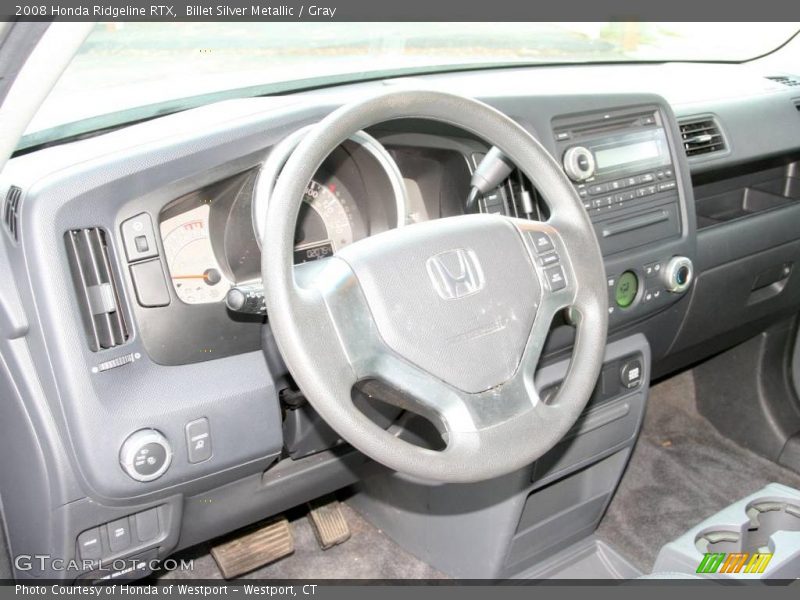 Billet Silver Metallic / Gray 2008 Honda Ridgeline RTX