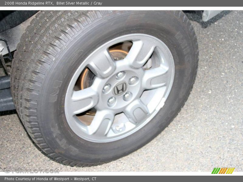 Billet Silver Metallic / Gray 2008 Honda Ridgeline RTX