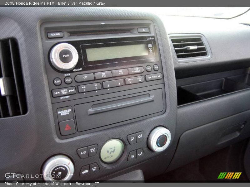 Billet Silver Metallic / Gray 2008 Honda Ridgeline RTX