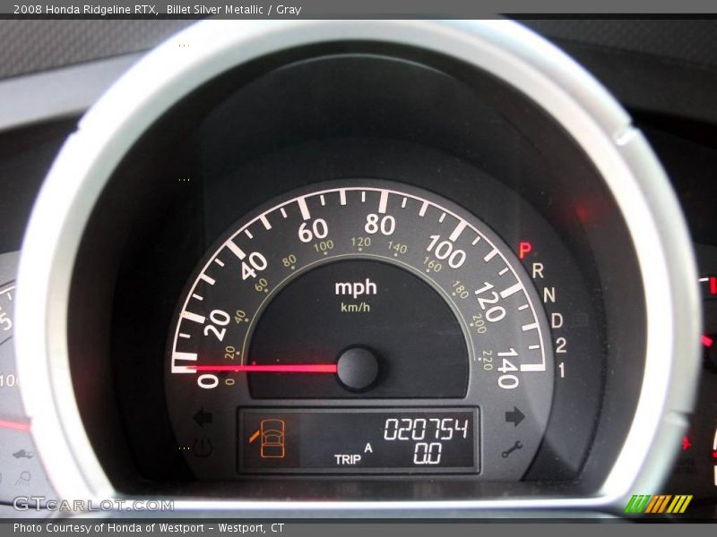 Billet Silver Metallic / Gray 2008 Honda Ridgeline RTX