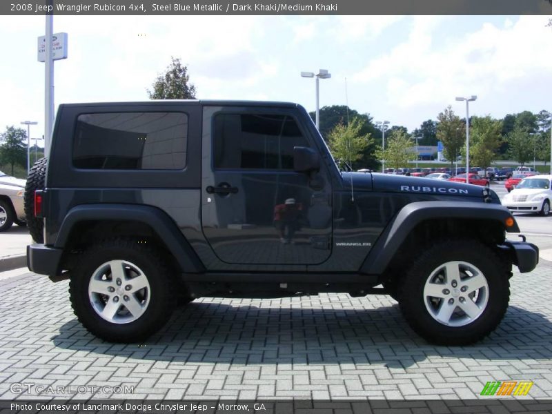 Steel Blue Metallic / Dark Khaki/Medium Khaki 2008 Jeep Wrangler Rubicon 4x4