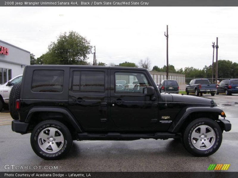 Black / Dark Slate Gray/Med Slate Gray 2008 Jeep Wrangler Unlimited Sahara 4x4