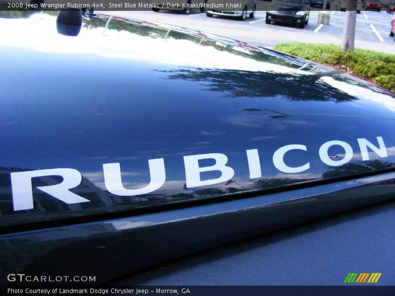 Steel Blue Metallic / Dark Khaki/Medium Khaki 2008 Jeep Wrangler Rubicon 4x4