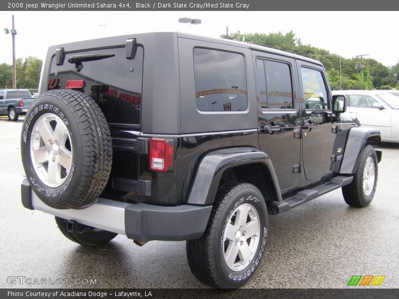 Black / Dark Slate Gray/Med Slate Gray 2008 Jeep Wrangler Unlimited Sahara 4x4