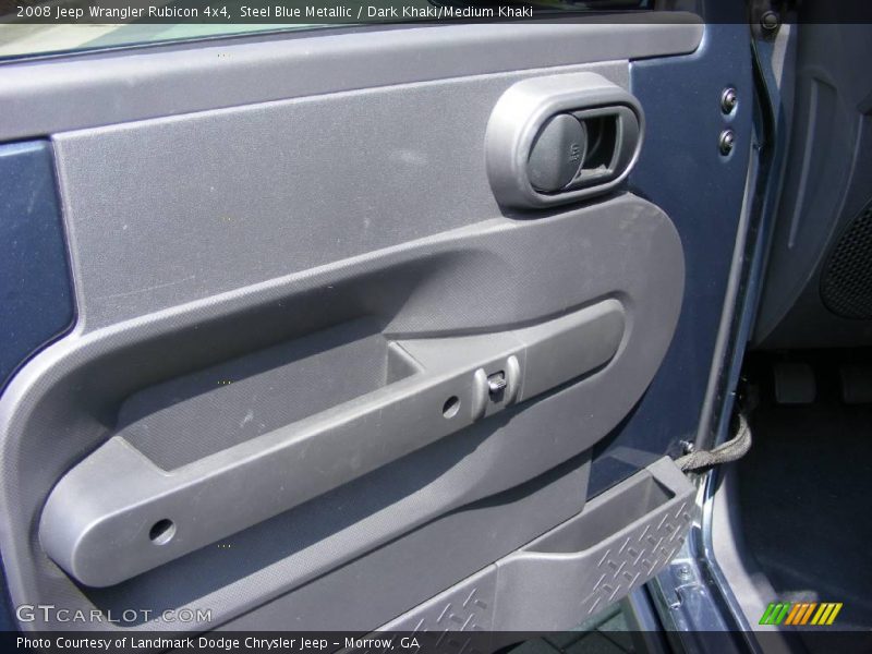 Steel Blue Metallic / Dark Khaki/Medium Khaki 2008 Jeep Wrangler Rubicon 4x4