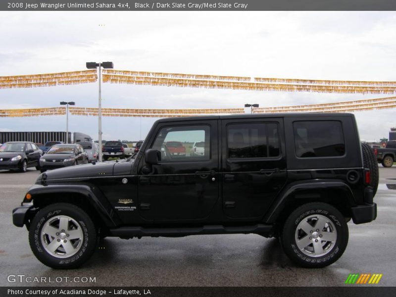 Black / Dark Slate Gray/Med Slate Gray 2008 Jeep Wrangler Unlimited Sahara 4x4