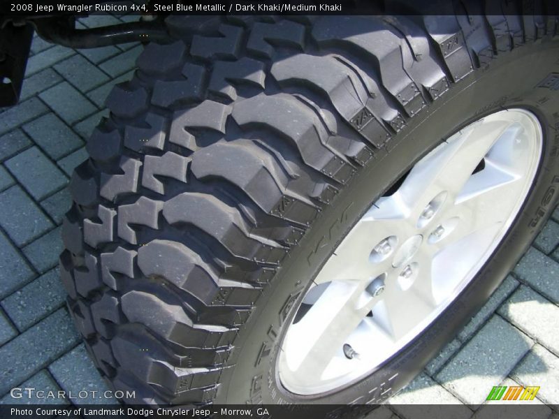 Steel Blue Metallic / Dark Khaki/Medium Khaki 2008 Jeep Wrangler Rubicon 4x4