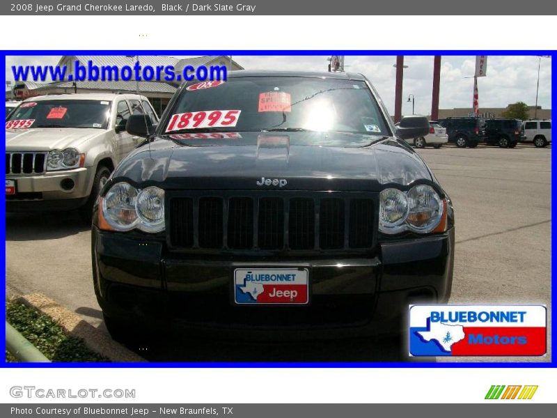 Black / Dark Slate Gray 2008 Jeep Grand Cherokee Laredo