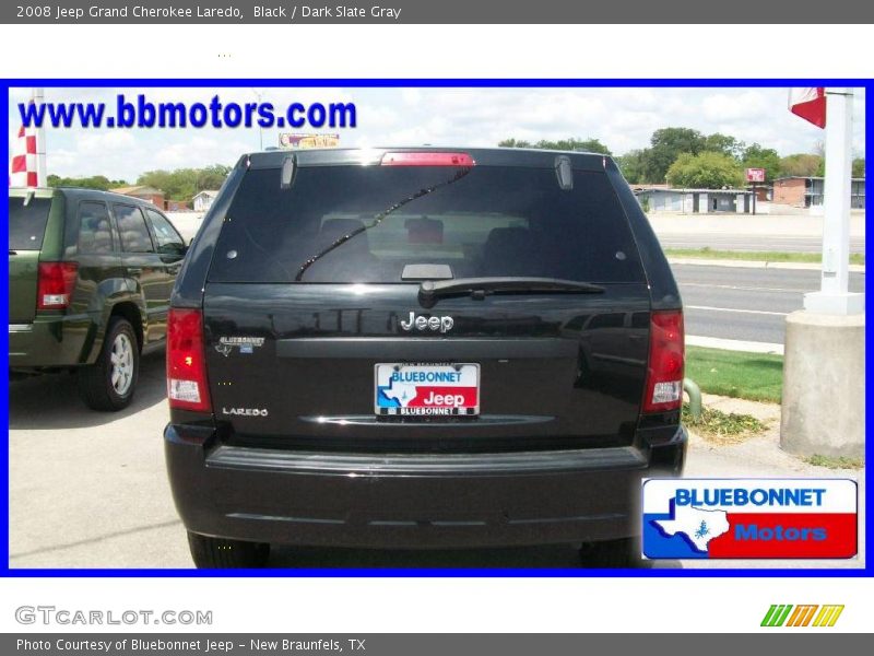 Black / Dark Slate Gray 2008 Jeep Grand Cherokee Laredo