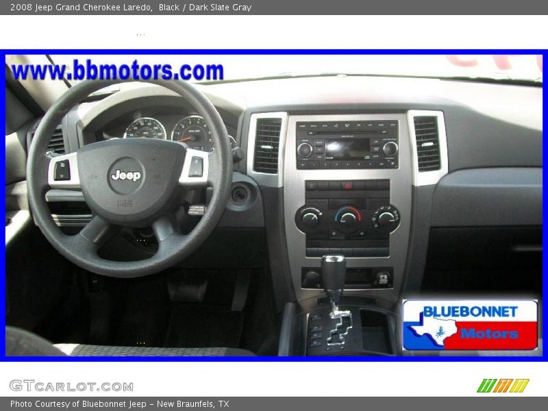 Black / Dark Slate Gray 2008 Jeep Grand Cherokee Laredo