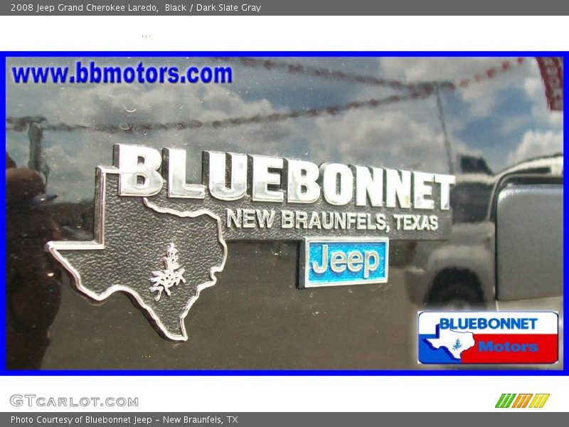 Black / Dark Slate Gray 2008 Jeep Grand Cherokee Laredo