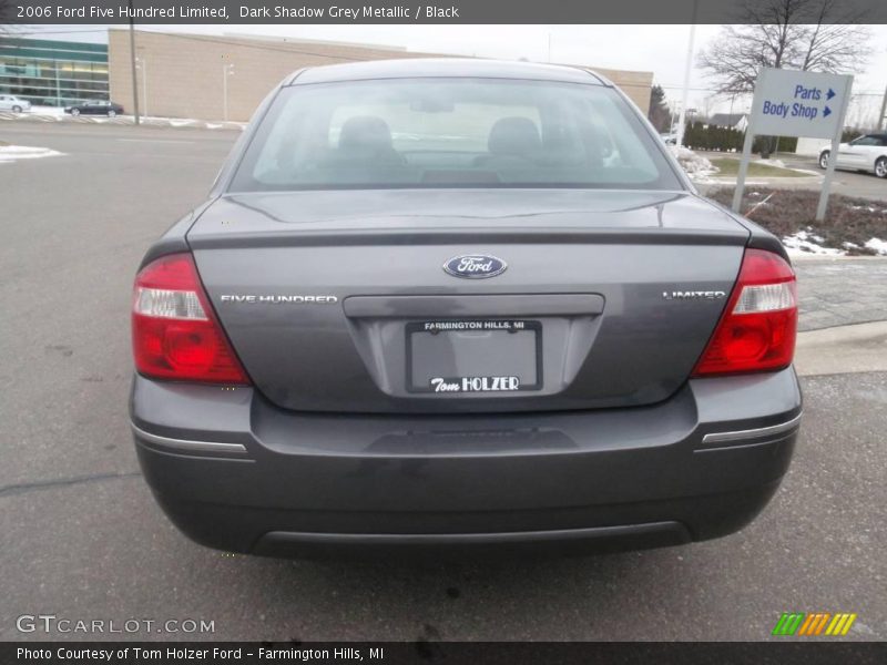 Dark Shadow Grey Metallic / Black 2006 Ford Five Hundred Limited