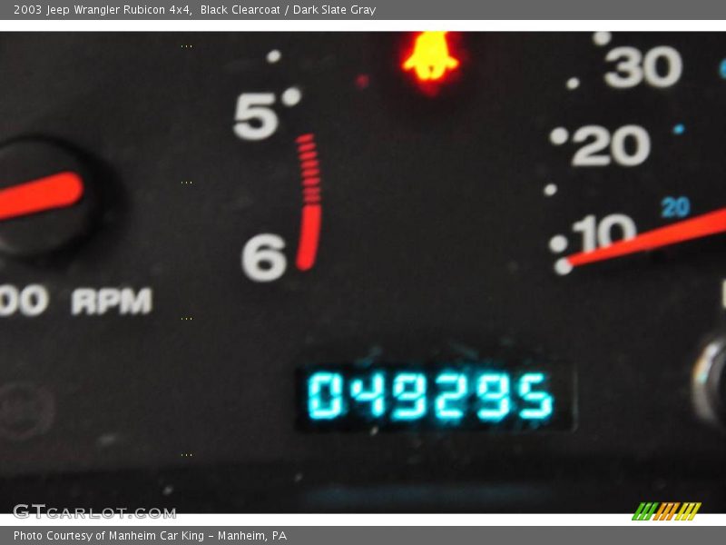 Black Clearcoat / Dark Slate Gray 2003 Jeep Wrangler Rubicon 4x4