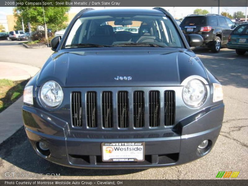 Steel Blue Metallic / Dark Slate Gray 2008 Jeep Compass Sport