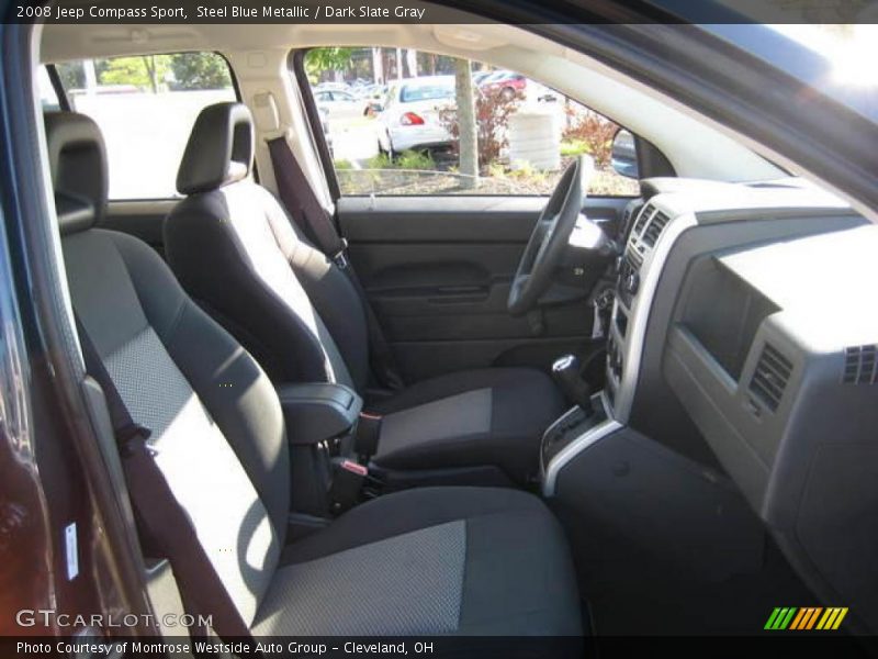 Steel Blue Metallic / Dark Slate Gray 2008 Jeep Compass Sport