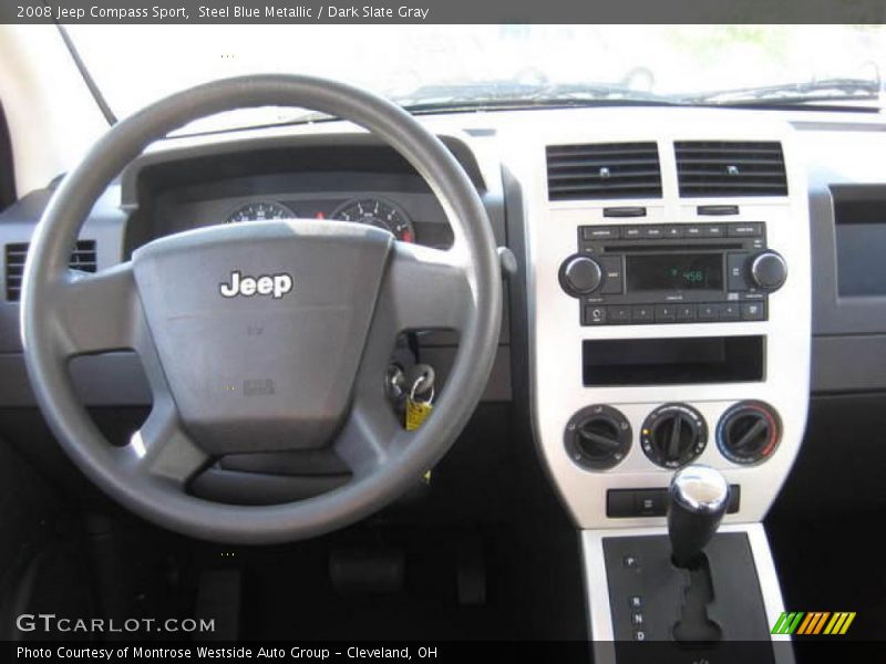 Steel Blue Metallic / Dark Slate Gray 2008 Jeep Compass Sport