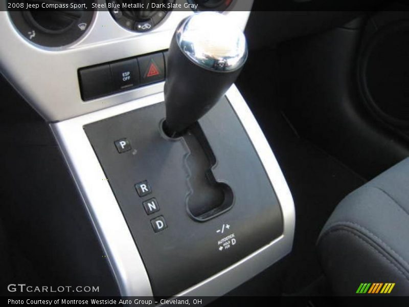 Steel Blue Metallic / Dark Slate Gray 2008 Jeep Compass Sport