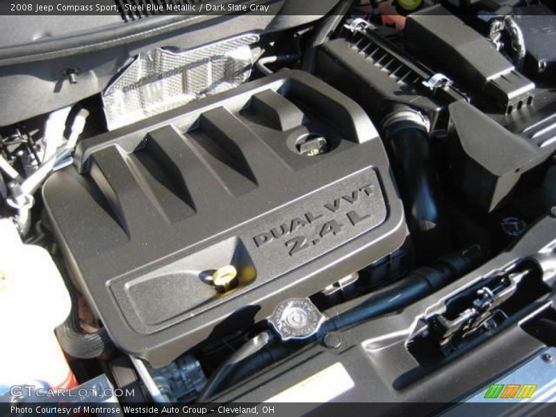 Steel Blue Metallic / Dark Slate Gray 2008 Jeep Compass Sport