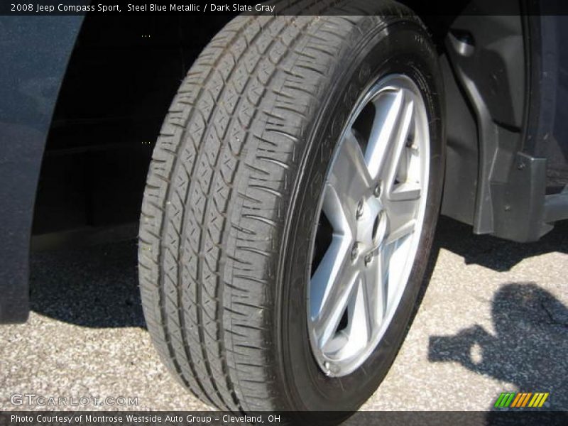 Steel Blue Metallic / Dark Slate Gray 2008 Jeep Compass Sport