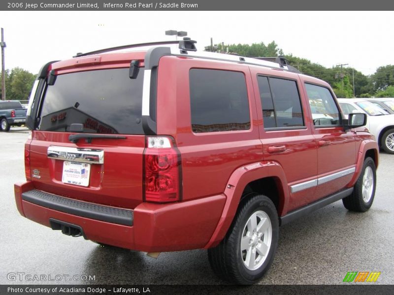 Inferno Red Pearl / Saddle Brown 2006 Jeep Commander Limited