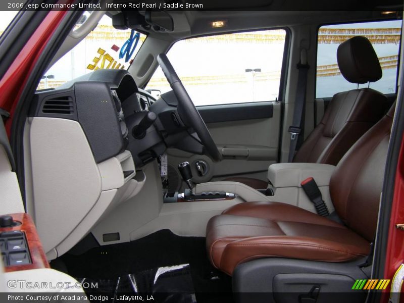 Inferno Red Pearl / Saddle Brown 2006 Jeep Commander Limited