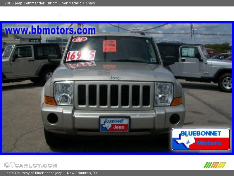Bright Silver Metallic / Khaki 2006 Jeep Commander