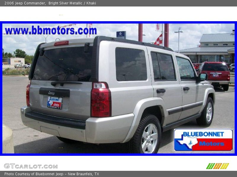 Bright Silver Metallic / Khaki 2006 Jeep Commander