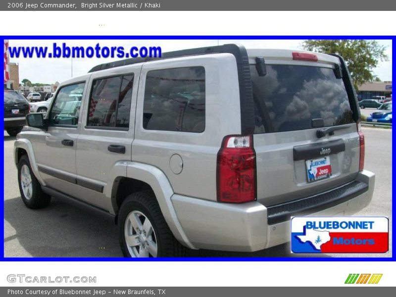 Bright Silver Metallic / Khaki 2006 Jeep Commander