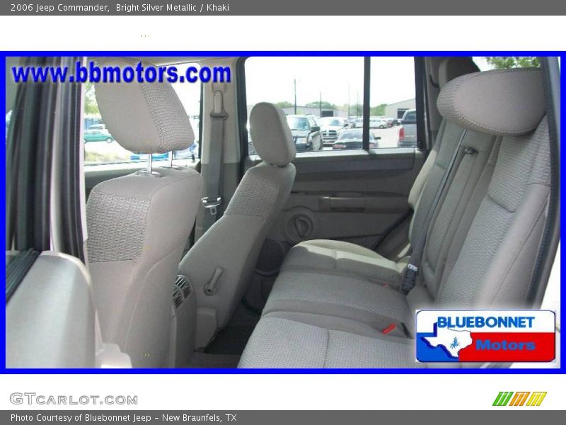 Bright Silver Metallic / Khaki 2006 Jeep Commander