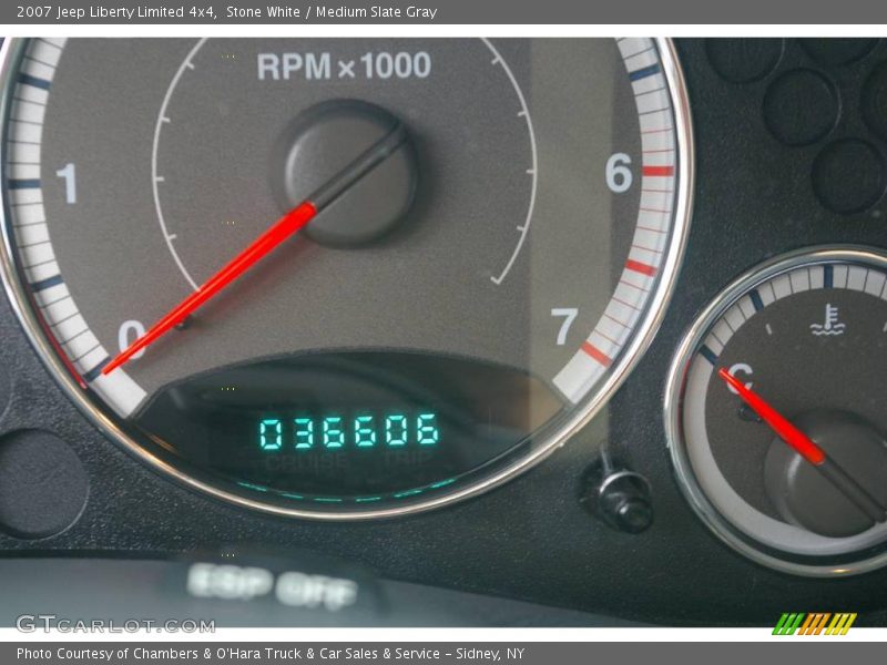 Stone White / Medium Slate Gray 2007 Jeep Liberty Limited 4x4