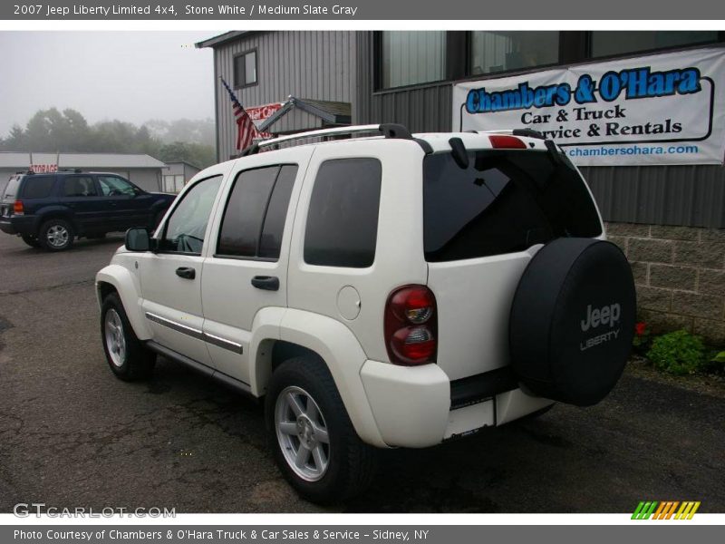Stone White / Medium Slate Gray 2007 Jeep Liberty Limited 4x4