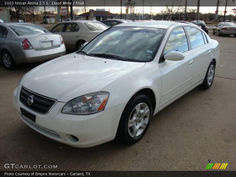 Cloud White / Frost 2003 Nissan Altima 2.5 S