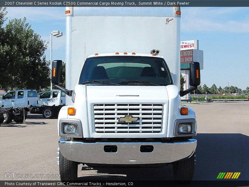 Summit White / Dark Pewter 2007 Chevrolet C Series Kodiak C7500 Commercial Cargo Moving Truck