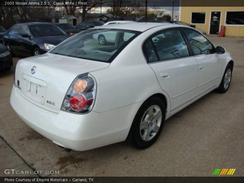 Cloud White / Frost 2003 Nissan Altima 2.5 S