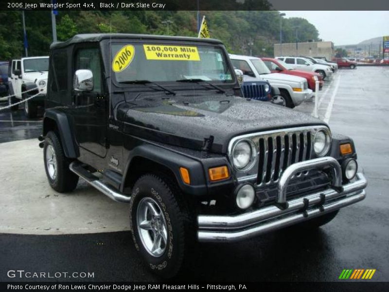 Black / Dark Slate Gray 2006 Jeep Wrangler Sport 4x4