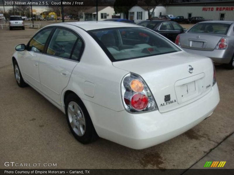 Cloud White / Frost 2003 Nissan Altima 2.5 S