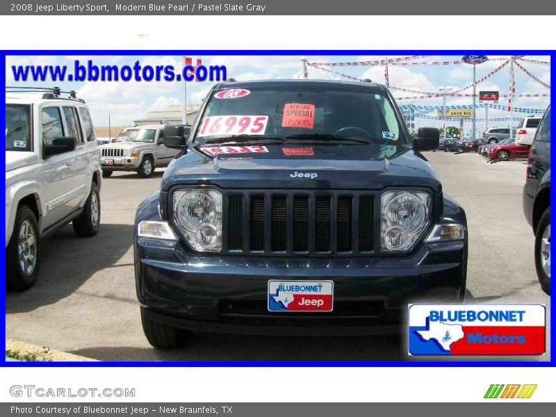 Modern Blue Pearl / Pastel Slate Gray 2008 Jeep Liberty Sport