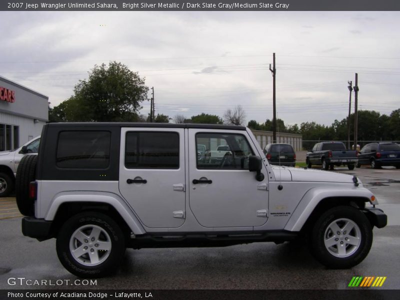 Bright Silver Metallic / Dark Slate Gray/Medium Slate Gray 2007 Jeep Wrangler Unlimited Sahara