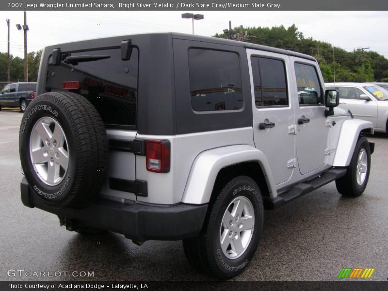 Bright Silver Metallic / Dark Slate Gray/Medium Slate Gray 2007 Jeep Wrangler Unlimited Sahara
