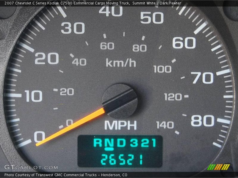 Summit White / Dark Pewter 2007 Chevrolet C Series Kodiak C7500 Commercial Cargo Moving Truck
