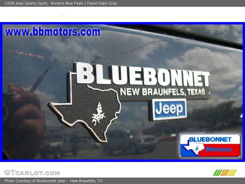 Modern Blue Pearl / Pastel Slate Gray 2008 Jeep Liberty Sport