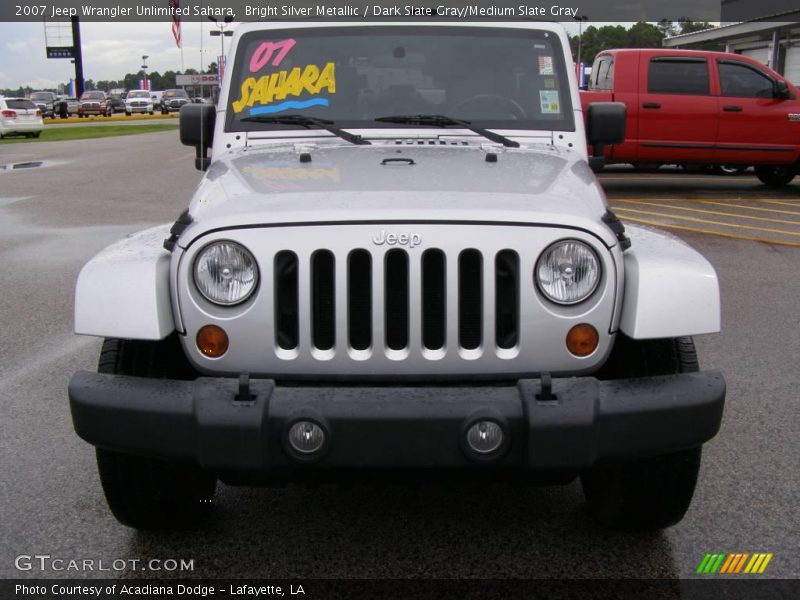 Bright Silver Metallic / Dark Slate Gray/Medium Slate Gray 2007 Jeep Wrangler Unlimited Sahara