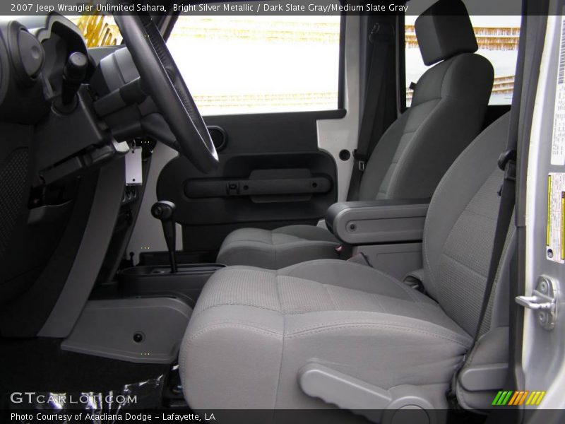 Bright Silver Metallic / Dark Slate Gray/Medium Slate Gray 2007 Jeep Wrangler Unlimited Sahara